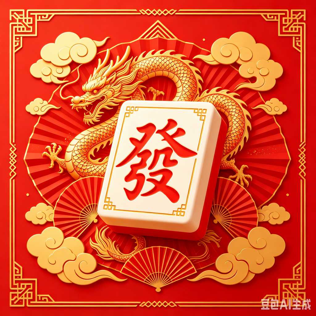 saturated color mahjong set print