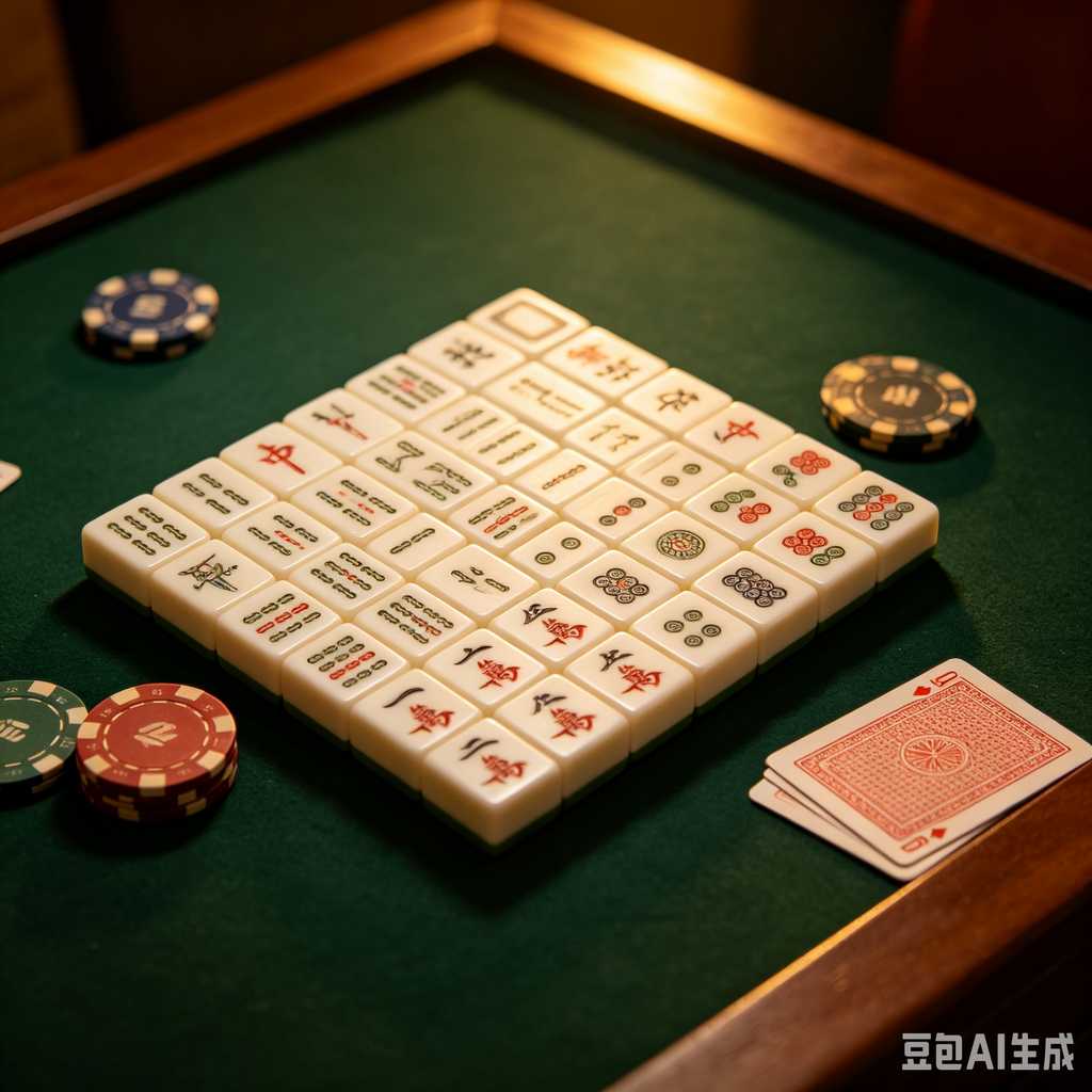 bamboo wood mahjong set